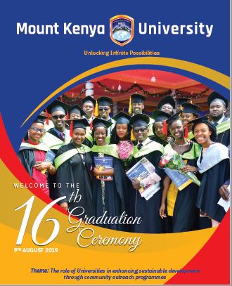16th Graduation booklet