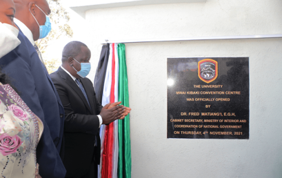 MKU honours former president with new Convention Centre