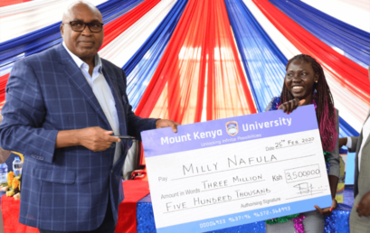 Milly Nafula A-student receives full scholarship to study Bachelor of Medicine and Bachelor of Surgery in MKU