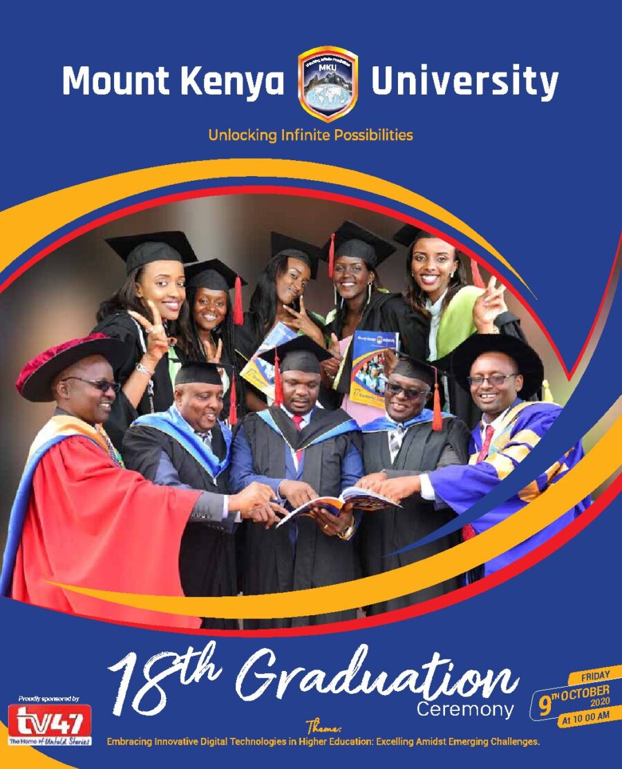 18th Graduation booklet - Mount Kenya University